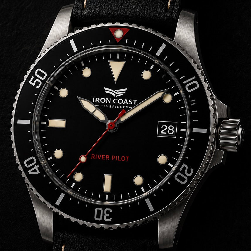 IRON COAST — River Pilot - Black Dial