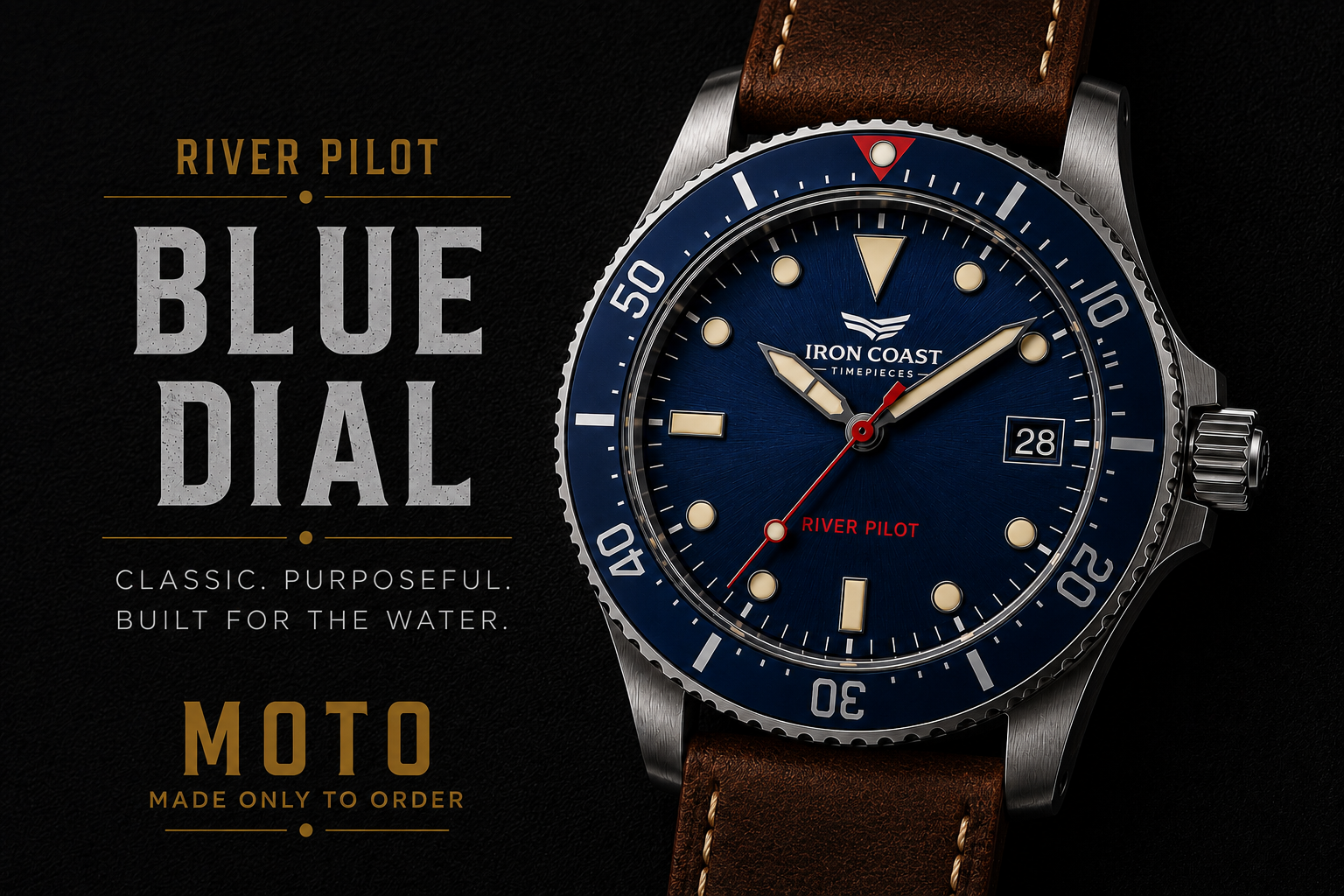 IRON COAST — River Pilot - Blue Dial