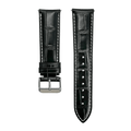 Leather - Crocodile Grain - Licorice Black
